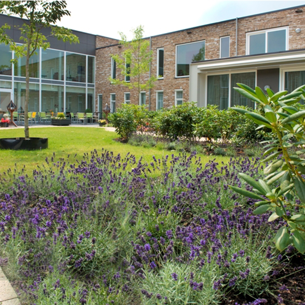 De binnentuin van Nicasius, een huis van Anna Ouderenzorg. 